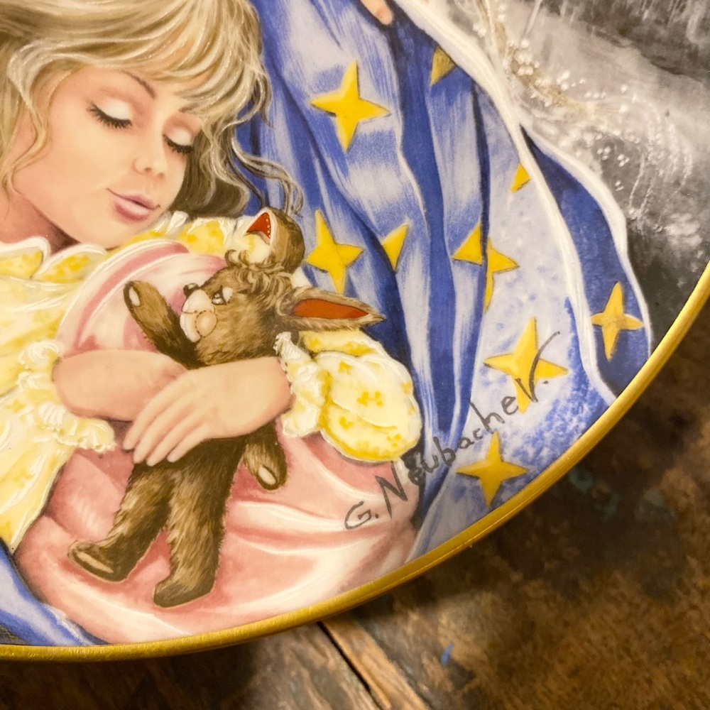 Decorative Plate with Starry Night Design, Kaiser Collectible - Picture 2 of 5